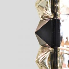 Alberto Dona Black and silver diamond cut Murano glass Mirror - 4092816
