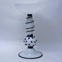 Alberto Dona Black and white Murano cup vase - 4100384