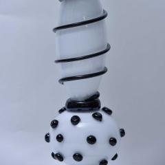 Alberto Dona Black and white Murano cup vase - 4100385