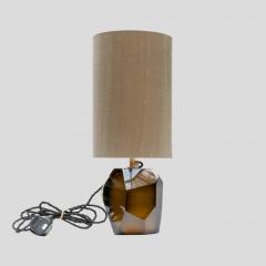 Alberto Dona Murano Diamond Cut Faceted tobacco colour glass table lamp - 4563917