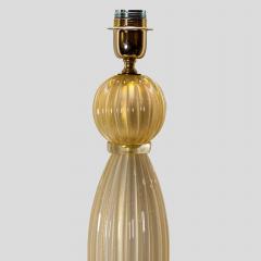 Alberto Dona PAIR OF GOLD AND CLEAR INCLUSION MURANO GLASS TABLE LAMPS - 2302300