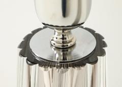Alberto Dona Pair Hand Blown Fluted Grey Taupe Murano Glass Brass Table Lamps Signed - 4474466