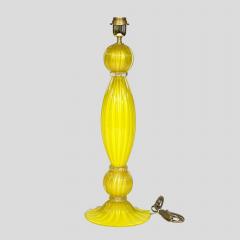 Alberto Dona Pair of Blown Yellow and Gold Murano Table lamps - 3896930