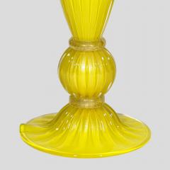 Alberto Dona Pair of Blown Yellow and Gold Murano Table lamps - 3896933