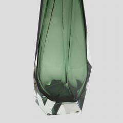 Alberto Dona Pair of Briolette Murano glass emerald green table lamps - 3947016