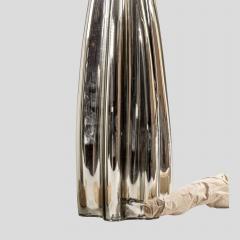 Alberto Dona Pair of Fluted mirrored Murano Glass Table Lamps by Alberto Don  - 4687249