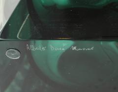 Alberto Dona Pair of Green Murano Glass Lamps by Alberto Dona Signed Italy - 4439238