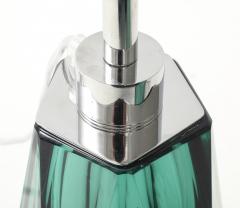 Alberto Dona Pair of Green Murano Glass Lamps by Alberto Dona Signed Italy - 4439239