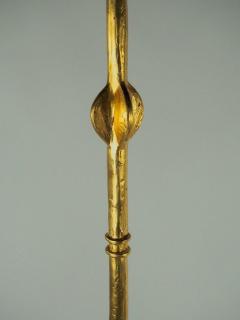 Alberto Giacometti After Alberto Giacometti Pair of Gold Leafed Bronze Floor Lamps - 1590840
