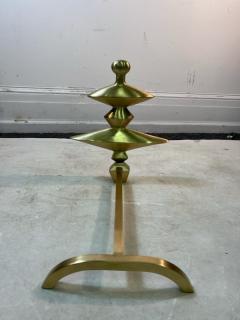 Alberto Giacometti MODERNIST BRASS ANDIRONS IN THE MANNER OF ALBERTO GIACOMETTI - 2257714