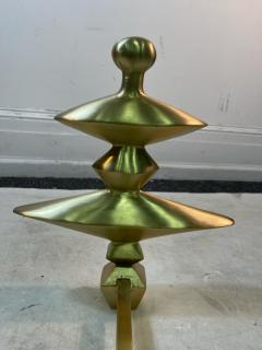 Alberto Giacometti MODERNIST BRASS ANDIRONS IN THE MANNER OF ALBERTO GIACOMETTI - 2257717