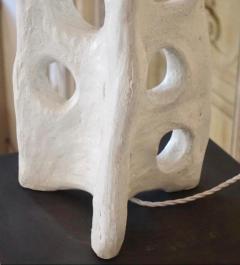 Alberto Giacometti PAIR Handmade French Expressionist Plaster Table Lamps after Alberto Giacometti - 4523375