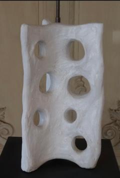 Alberto Giacometti PAIR Handmade French Expressionist Plaster Table Lamps after Alberto Giacometti - 4523376