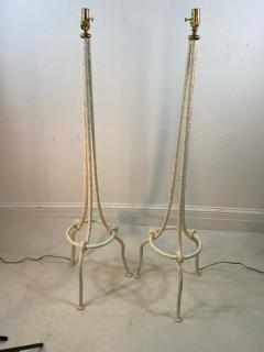 Alberto Giacometti PAIR OF WHITE BRUTALIST KNOT FLOOR LAMPS IN THE MANNER OF ALBERTO GIACOMETTI - 1218318