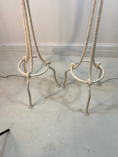 Alberto Giacometti PAIR OF WHITE BRUTALIST KNOT FLOOR LAMPS IN THE MANNER OF ALBERTO GIACOMETTI - 1218319