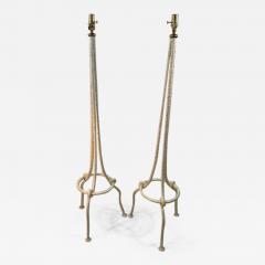 Alberto Giacometti PAIR OF WHITE BRUTALIST KNOT FLOOR LAMPS IN THE MANNER OF ALBERTO GIACOMETTI - 1228867