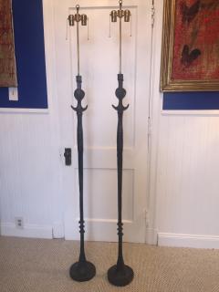 Alberto Giacometti SUPERB PAIR OF BRONZE FLOOR LAMPS IN THE MANNER OF GIACOMETTI - 724937