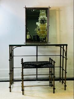 Alberto Giacometti UNUSUAL BRUTALIST VANITY AND BENCH IN THE MANNER OF ALBERTO GIACOMETTI - 2892035