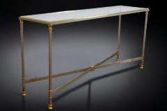 Alberto Orlandi Elegant Iron and Brass Console Table by Alberto Orlandi Italy 1970 - 3620529