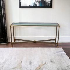 Alberto Orlandi Elegant Iron and Brass Console Table by Alberto Orlandi Italy 1970 - 3620531