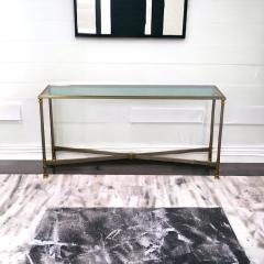 Alberto Orlandi Elegant Iron and Brass Console Table by Alberto Orlandi Italy 1970 - 3620532