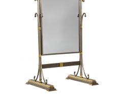 Alberto Orlandi Vintage Italian Brass and Metal Cheval Mirror by Alberto Orlandi - 4426023