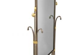 Alberto Orlandi Vintage Italian Brass and Metal Cheval Mirror by Alberto Orlandi - 4426024