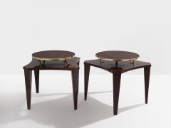Alberto Pinto Alberto Pinto pair of weng and brass side tables 1990s - 4549222