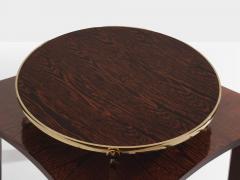 Alberto Pinto Alberto Pinto pair of weng and brass side tables 1990s - 4549225