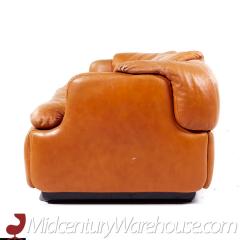 Alberto Roselli Alberto Roselli for Saporiti Confidential Mid Century Italian Leather Sofa - 3694381