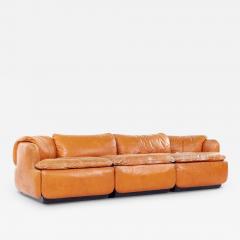 Alberto Roselli Alberto Roselli for Saporiti Confidential Mid Century Italian Leather Sofa - 3758470