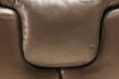 Alberto Rosselli Bronze Leather Saporiti Confidential sectional sofa - 1345178