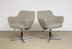 Alberto Rosselli Pair of Airone Model Office Chairs by Alberto Roselli Gio Ponti for Arflex - 1008839