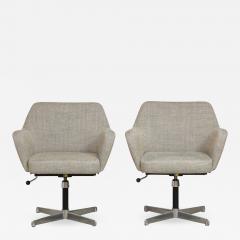 Alberto Rosselli Pair of Airone Model Office Chairs by Alberto Roselli Gio Ponti for Arflex - 1029041