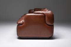Alberto Rosselli Saporiti Confidential Cognac Leather Sofa by Alberto Rosselli 1972 - 1960907