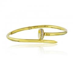 Aldo Cipullo ALDO CIPULLO CIRCA 1971 18K YELLOW GOLD DIAMOND NAIL BRACELET - 1828590