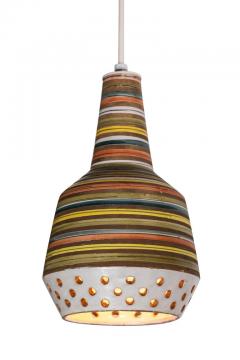 Aldo Londi 1950s Aldo Londi Ceramic Bitossi Pendant Lamp for Italian Raymor - 983365