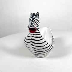 Aldo Londi 1960s Fun Zebra Bowl Art Pottery Dish by Aldo Londi Bitossi Italy - 3105272