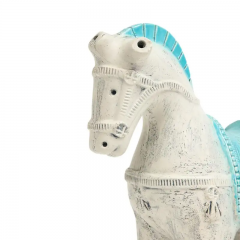 Aldo Londi Aldo Londi Bitossi Horse Ceramic Blue White - 3113360