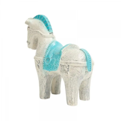 Aldo Londi Aldo Londi Bitossi Horse Ceramic Blue White - 3113364