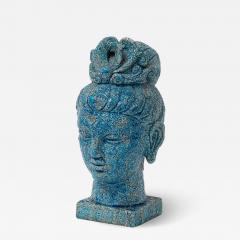 Aldo Londi Aldo Londi Bitossi Kwan Yin Buddha Ceramic Cinese Blue - 4553327