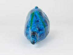 Aldo Londi Aldo Londi Bitossi Rimini Blue Glazed Fish Sculpture Figurine Italy 1950s - 4055334