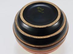 Aldo Londi Aldo Londi Bitossi Striped Mid Century Ceramic Ball Vase Italy 1960s - 4068043