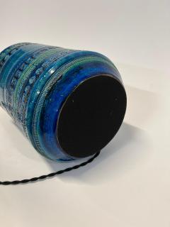 Aldo Londi Aldo Londi Bitossi Table Lamp Ceramic Rimini Blue Signed - 4505968
