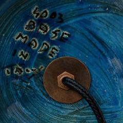 Aldo Londi Aldo Londi Bitossi Table Lamp Ceramic Rimini Blue Signed - 4505970