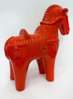 Aldo Londi Aldo Londi Bitossi Vintage Glazed Ceramic Horse Sculpture 1960s Italy - 4174633