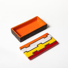 Aldo Londi Aldo Londi Bitossi for Rosenthal Netter Box Ceramic L neas Rotas Signed - 4549374