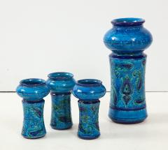 Aldo Londi Aldo Londi For Bitossi Vase With Matching Candleholders - 1489462