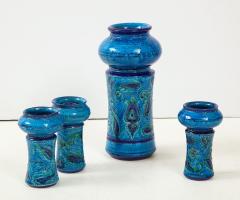 Aldo Londi Aldo Londi For Bitossi Vase With Matching Candleholders - 1489463