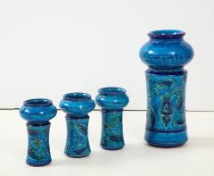 Aldo Londi Aldo Londi For Bitossi Vase With Matching Candleholders - 1489464